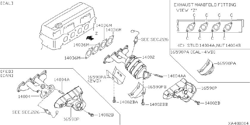 Nissan-Frontier-Exhaust-Manifold-Stud.-INTAKE---14064-...