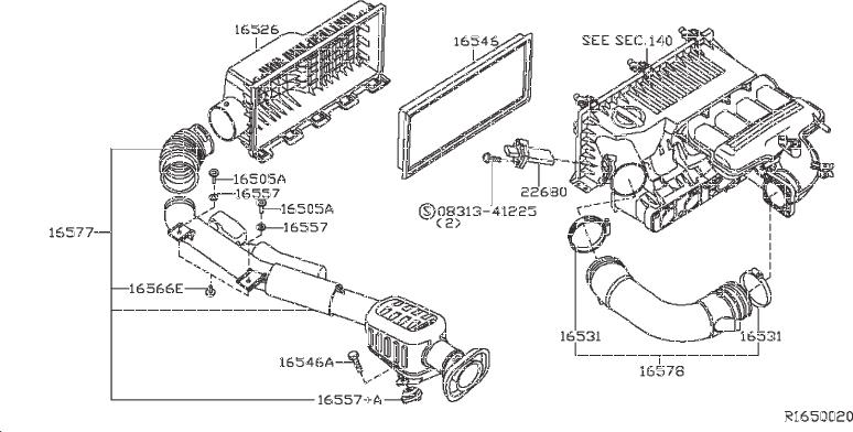 Nissan-Frontier-Engine-Air-Intake-Hose-Grommet.-CLEANER-...